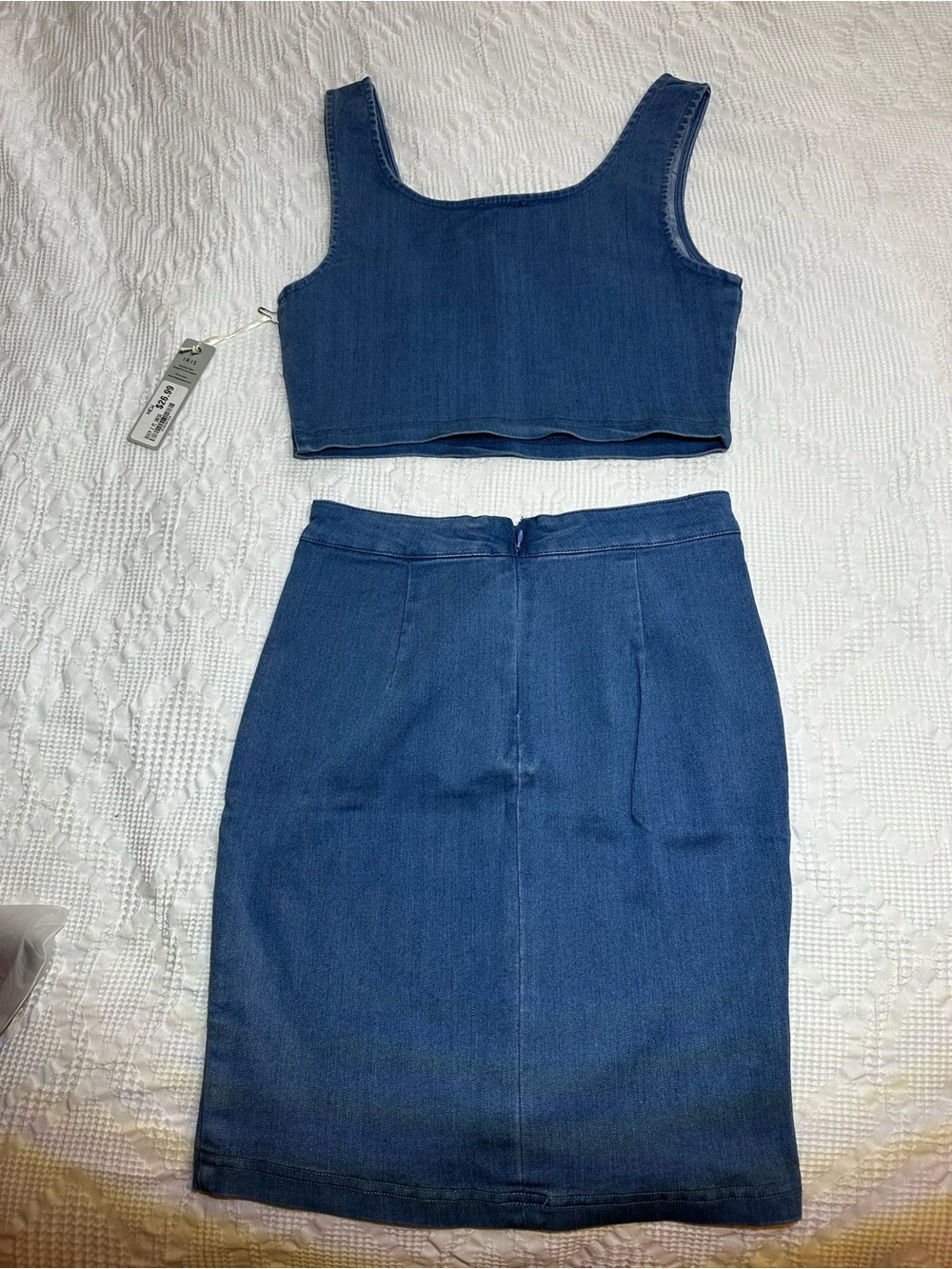 Iris Boutique Jeans skirt and tank set